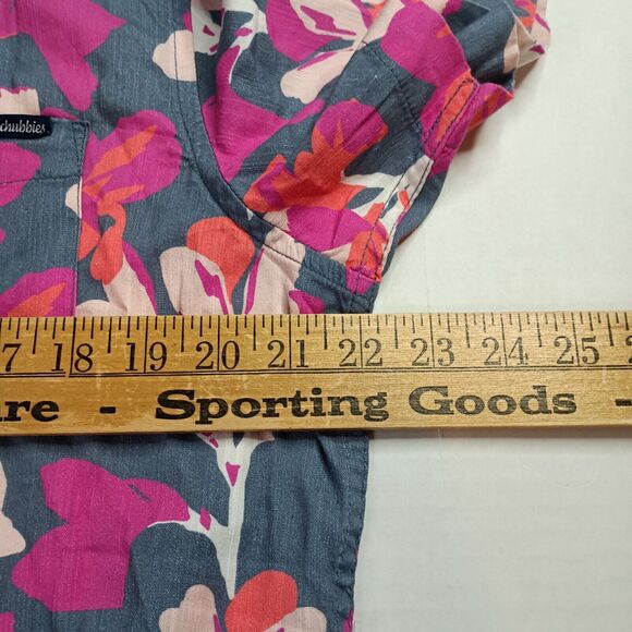 Chubbies The Friday Shirt Men's M Multi Floral Slub Poplin The Shakedown Street - Picture 5 of 7